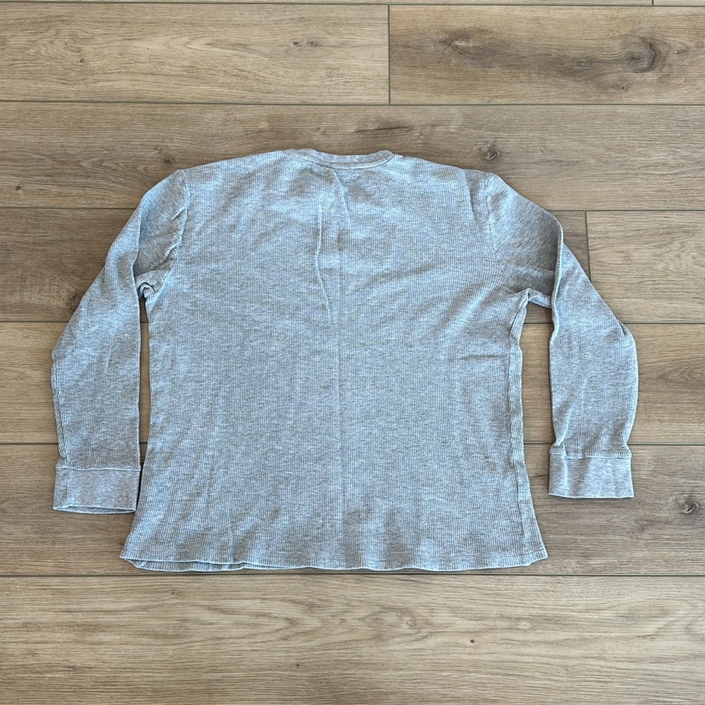 Jachs MFG Grey Long Sleeve Waffle Knit Shirt - Picture 5 of 5